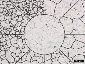 Korngrößenbestimmung nach ASTM