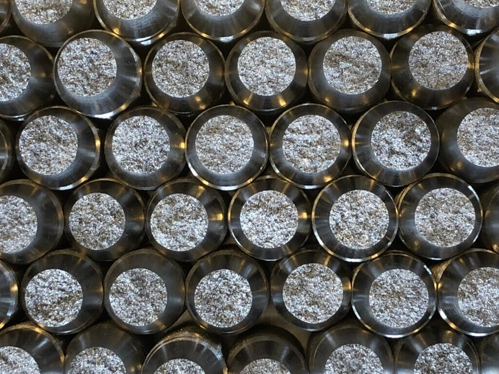 Bruchflächen von Zugproben aus Aluminium